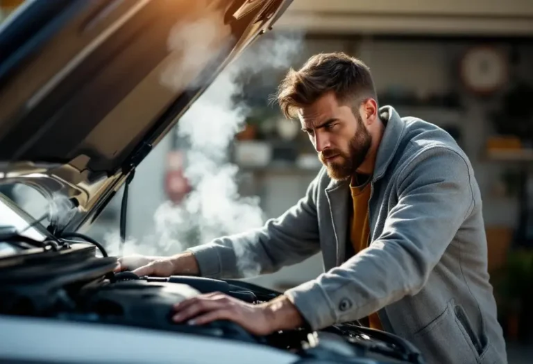 ma voiture fume blanc et sent mauvais