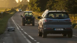 Peut-on doubler un tracteur sur une ligne blanche : risques ?